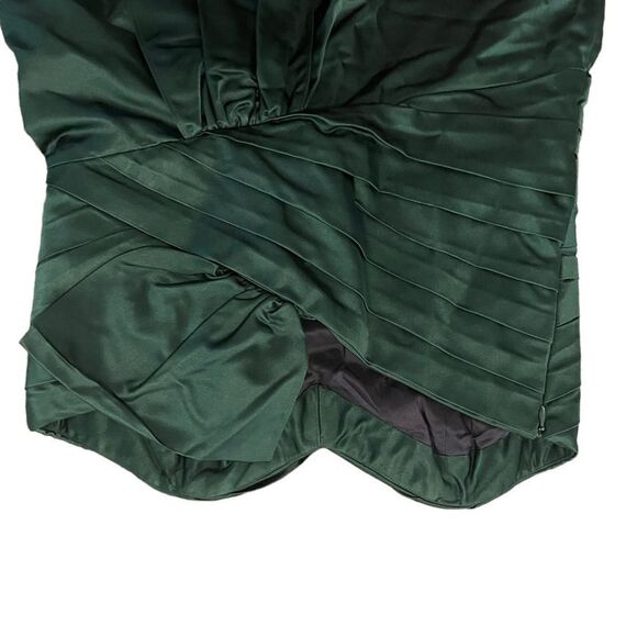 Vera Wang Lavender Label Forest Green Sweet Heart Neckline Mini Bodycon Dress Si - Picture 6 of 7